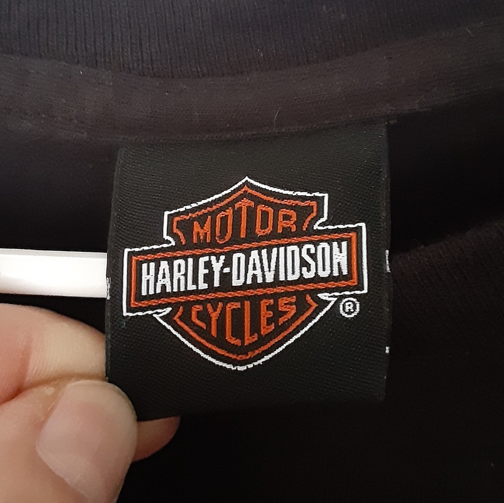 HARLEY-DAVIDSON BLACK SHORT SLEEVE CREW T SHIRT (POCONO MOUNTAINS, PA) MENS 5XL - Picture 5 of 9
